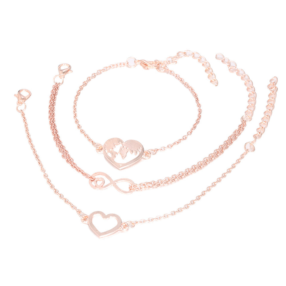 Set de 3 pulseras de infito
