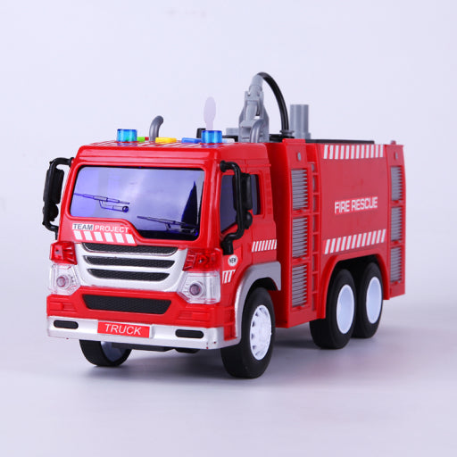 Camión de bomberos con rociador de agua y canto [Rojo]
