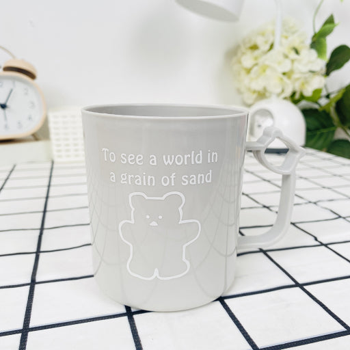 lindo vaso de enjuague bucal de animales