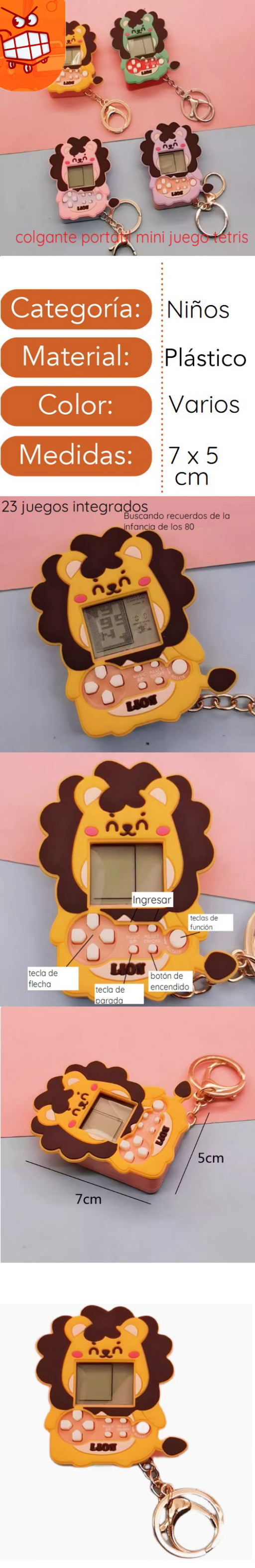 Juego de tetris de leoncito