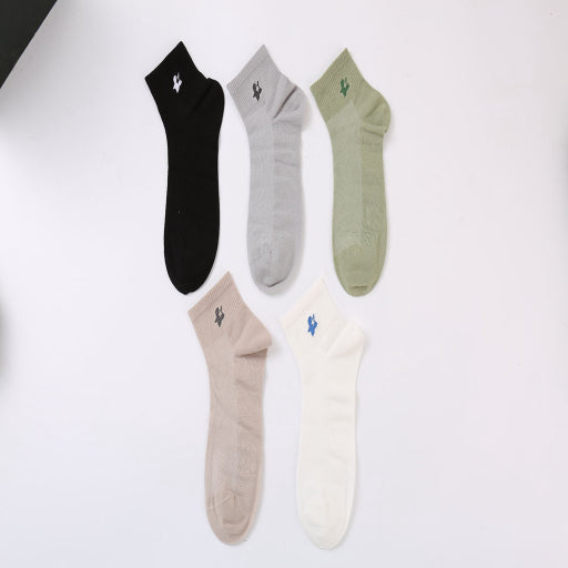 Calcetines de hombre de malla con bordado de estrellas