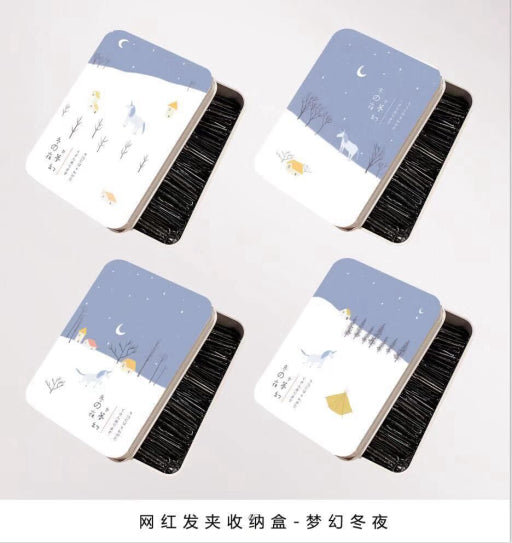 Caja de almenamiento metálica pequeña