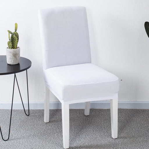 Venta caliente de Cross -Border en Europa y Estados Unidos, set de silla elástica de color sólido de color sólido de mediados de espalda de alta espalda.