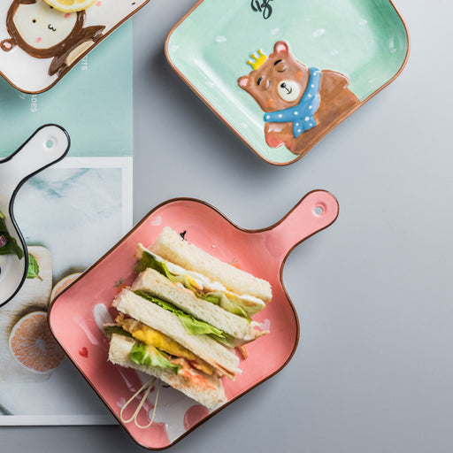 Sartén para conejos rectangular con un solo mango, 9 pulgadas