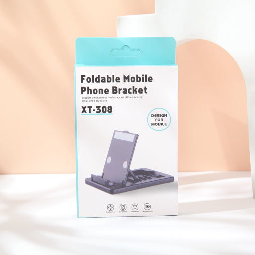 Soporte plegable para teléfono de escritorio