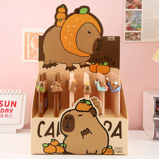 Bolígrafo con parche de capibara