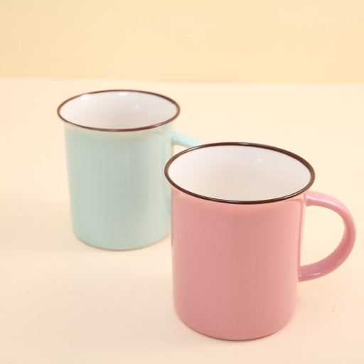 Taza de cerámica de varios colores Morandi.
