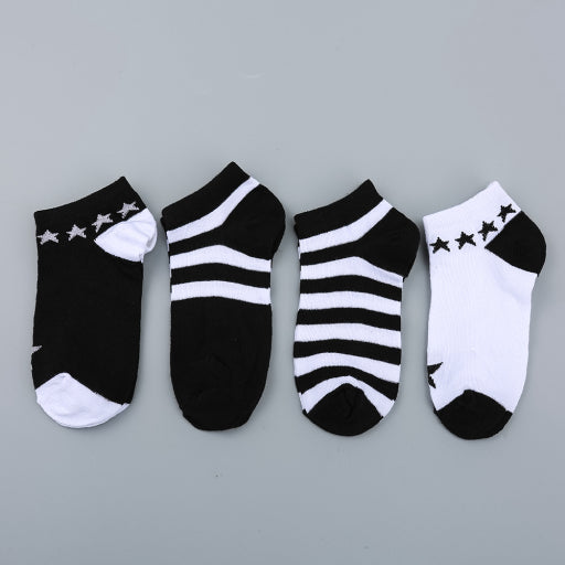 Calcetines náuticos femeninos con bloques de color