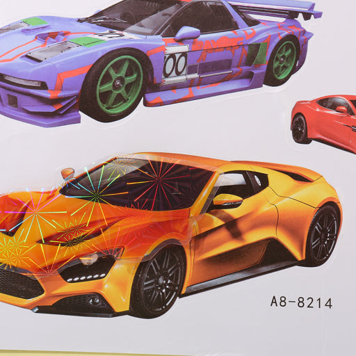 Etiqueta engomada del papel pintado del coche