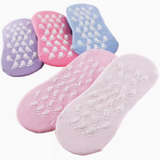 Calcetines de gel y poliester.