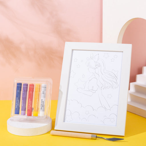 Pastel al óleo con purpurina artesanal Fantasy Galaxy