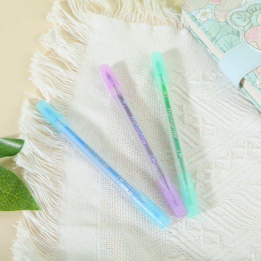 Resaltador de doble punta de 6 colores