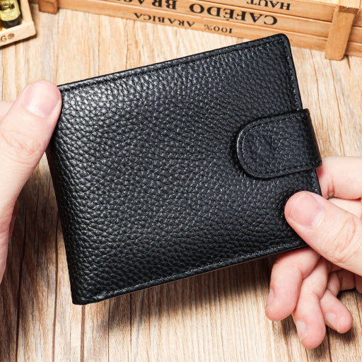 Cartera con broche para hombre
