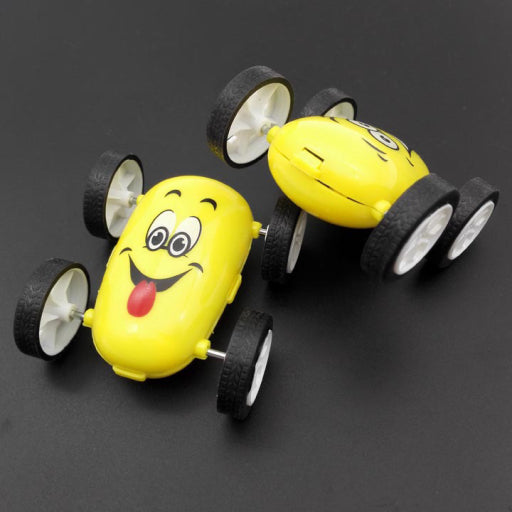 Carrito de juguete con cara