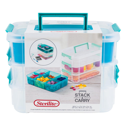 Caja De Almacenamiento Sterilite De 7 5/8 Pulgadas Y 3 Niveles