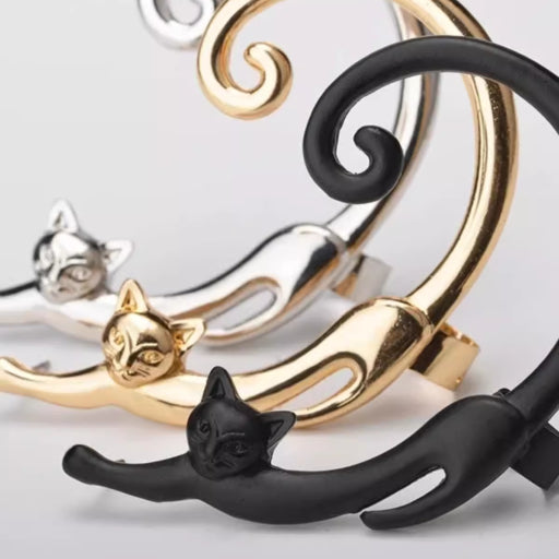 Hermosos aretes de gato