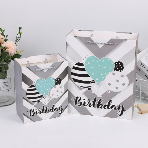 Bolsa de regalo plata cumpleaños