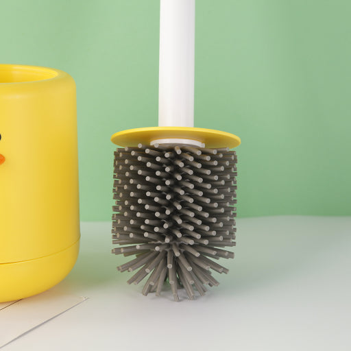 Escobilla de baño de pato de yema de huevo de pared
