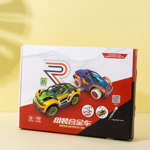 Coche deportivo de potencia de retorno de montaje de aleación DIY