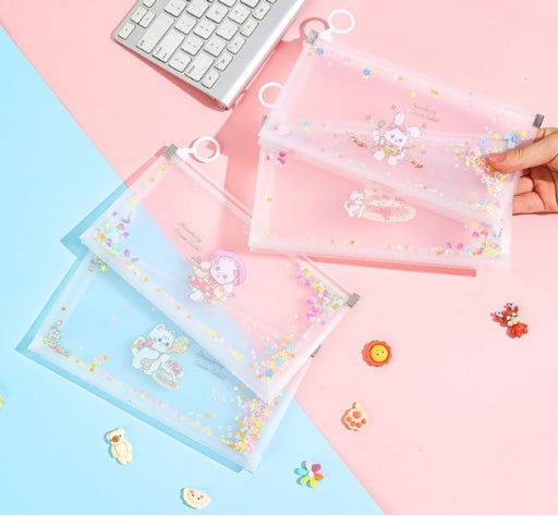 Bolsa archivadora de gatitos tridimensional de doble capa B6