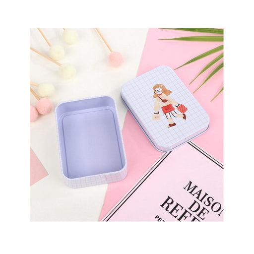 Caja de almenamiento metálica pequeña