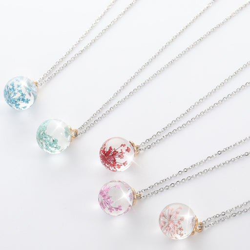 Collar con dije de esfera