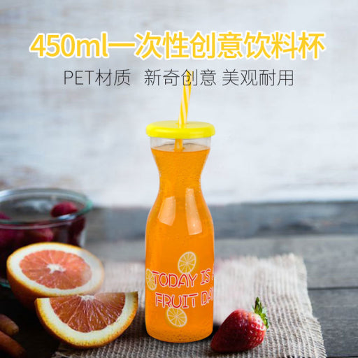 Vaso de plástico con estampado de frutas (500ml)