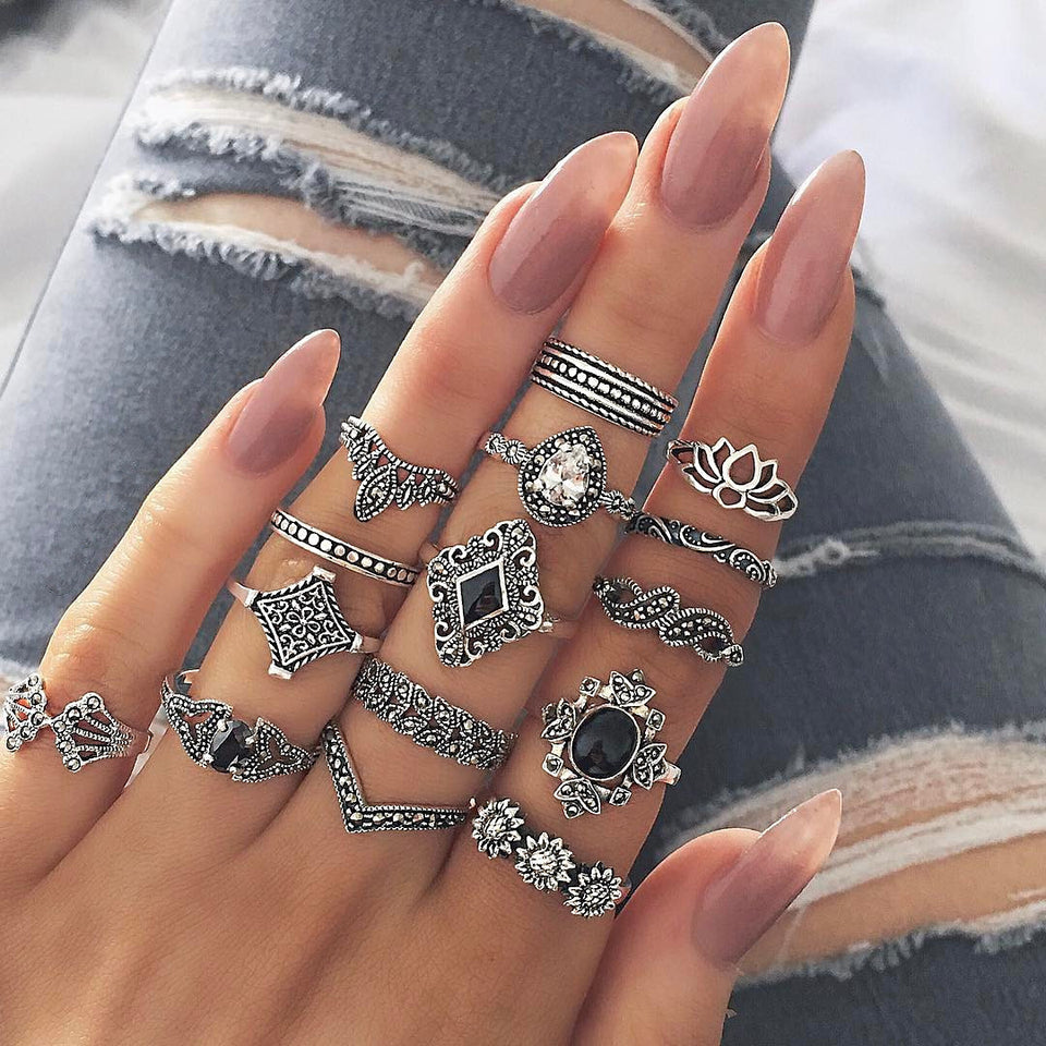 Set de 15 anillos