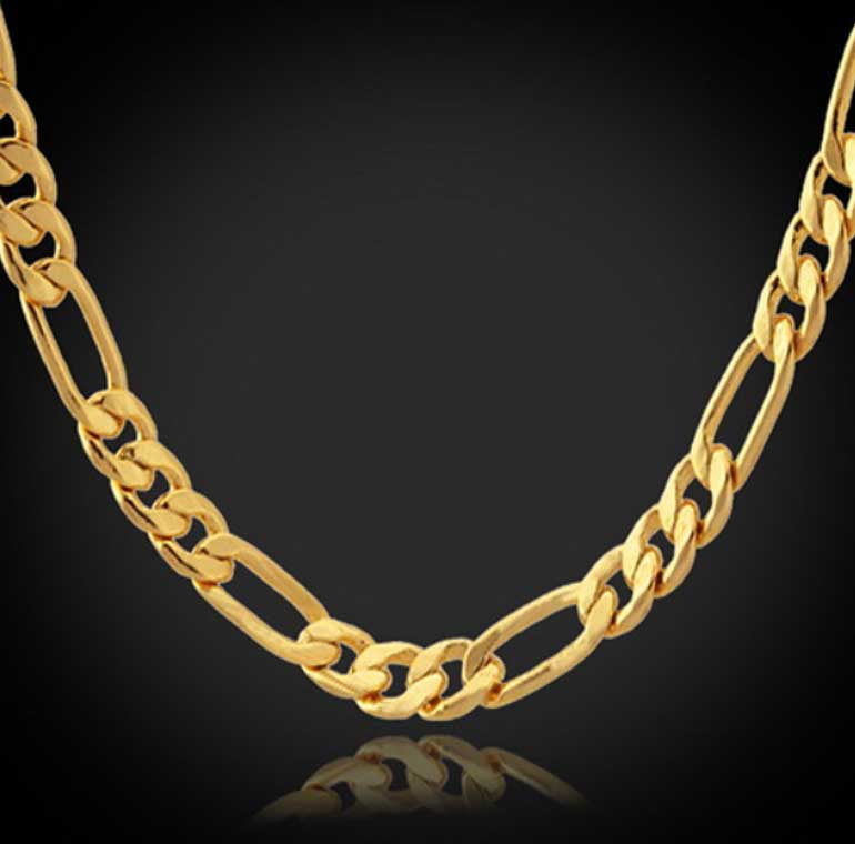 Cadena Chapado en Oro Oro Amarillo Dorado