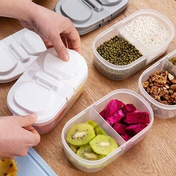 Contenedor de alimentos con división
