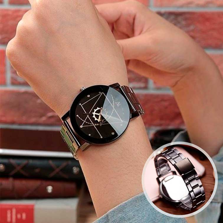 Moderno reloj negro Newest de alta calidad y diseño único