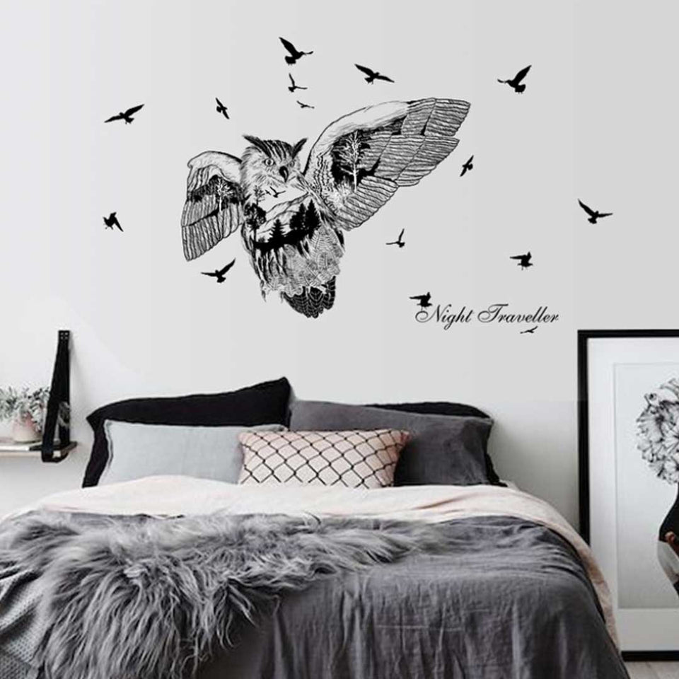 Vinil de Búho para Decoración
