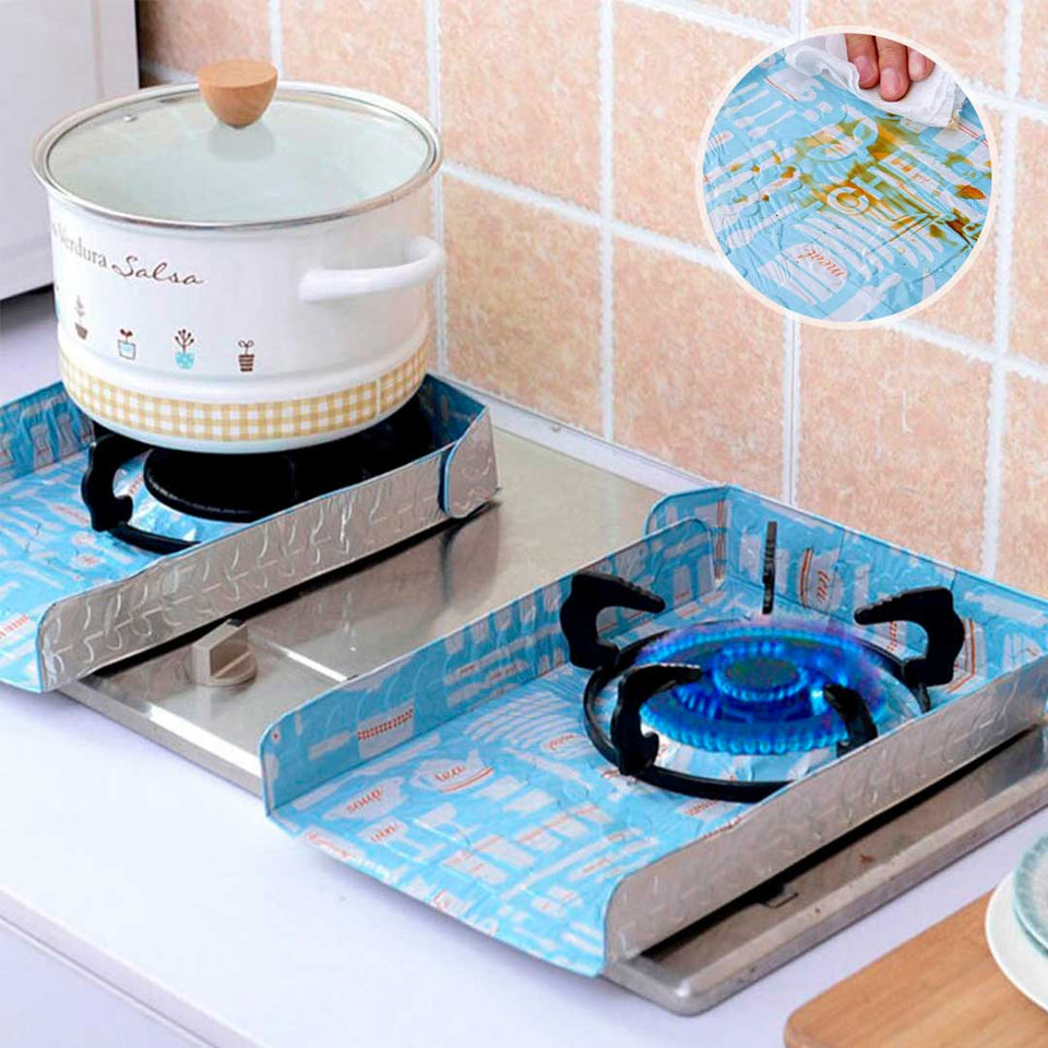 Placa deflectora plegable para cocina