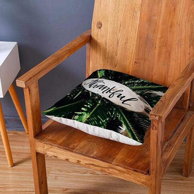 Funda de Cojín con diseño de Plantas