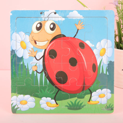 Pequeño rompecabezas de la serie animales e insectos.