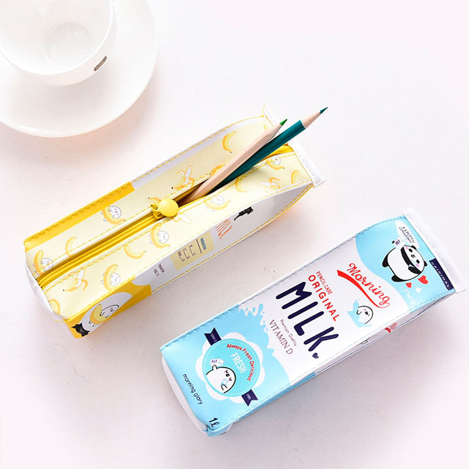 Estuche con diseño de Cartón de Leche