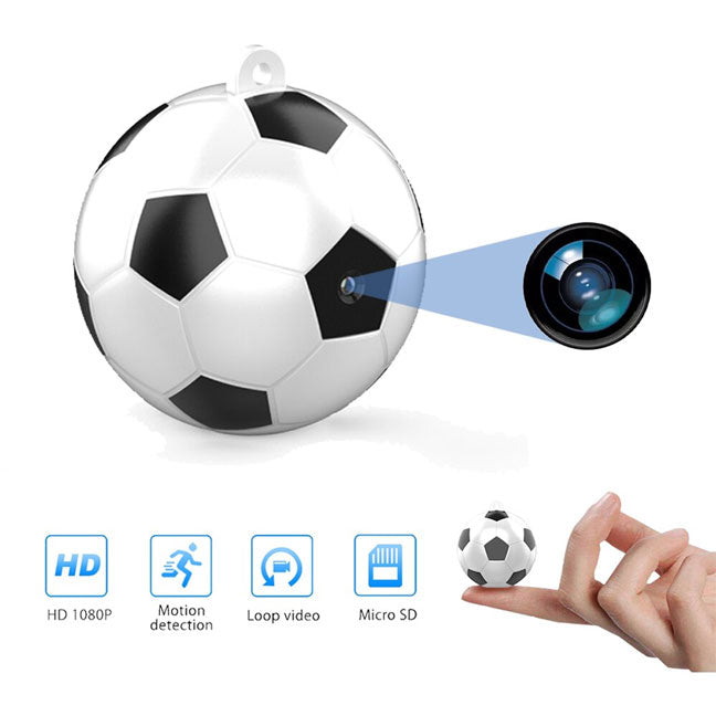 Mini cámara portátil con forma de balón de fútbol