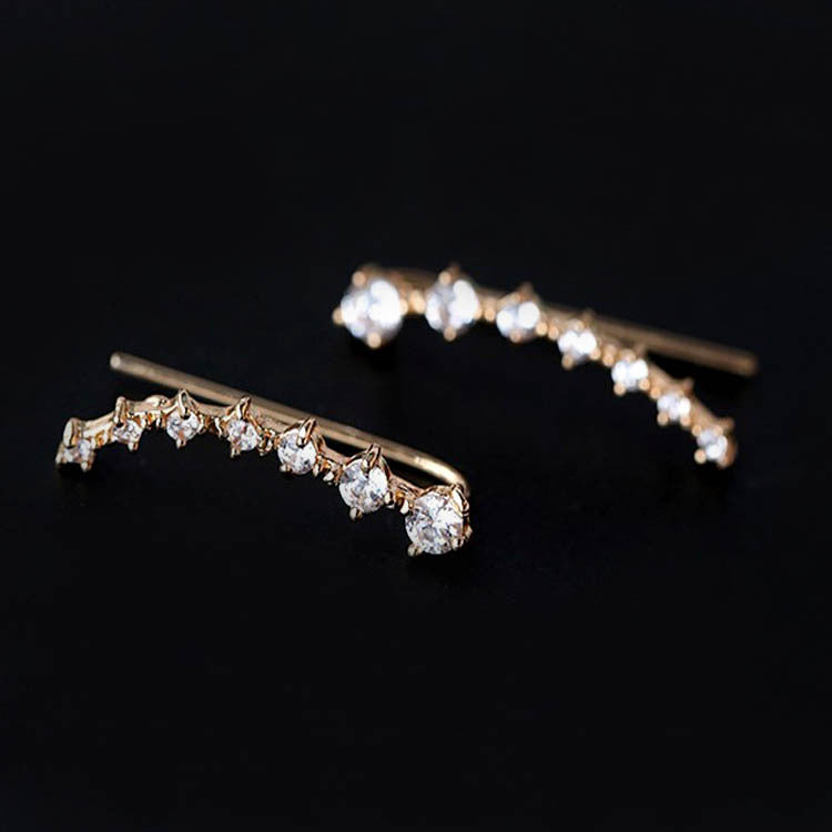 Juego de aretes de guia de brillos