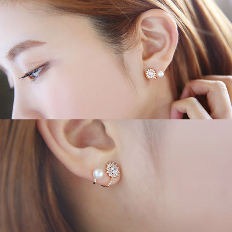 Juego de arete de perla