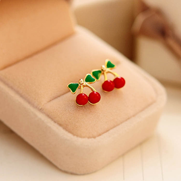 Hermosos aretes de cerezas-Pack 2