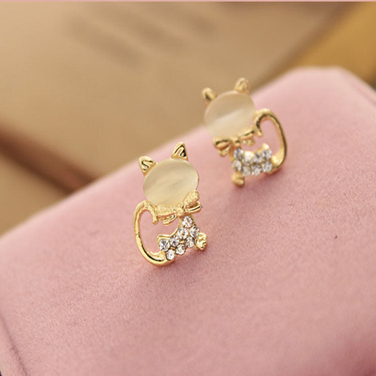 Lindos aretes de gatito