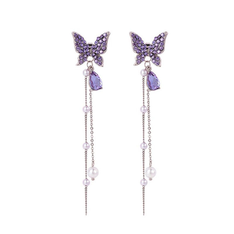 Juego de aretes de mariposas