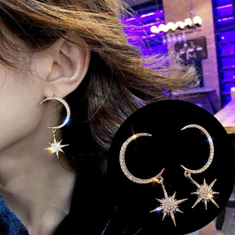 Arete de luna con estrella