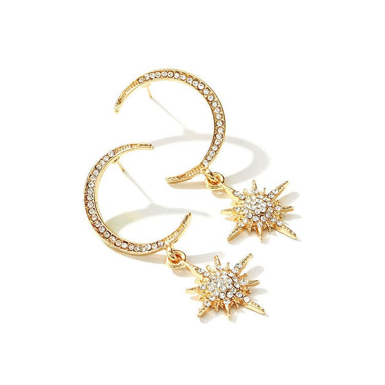 Arete de luna con estrella
