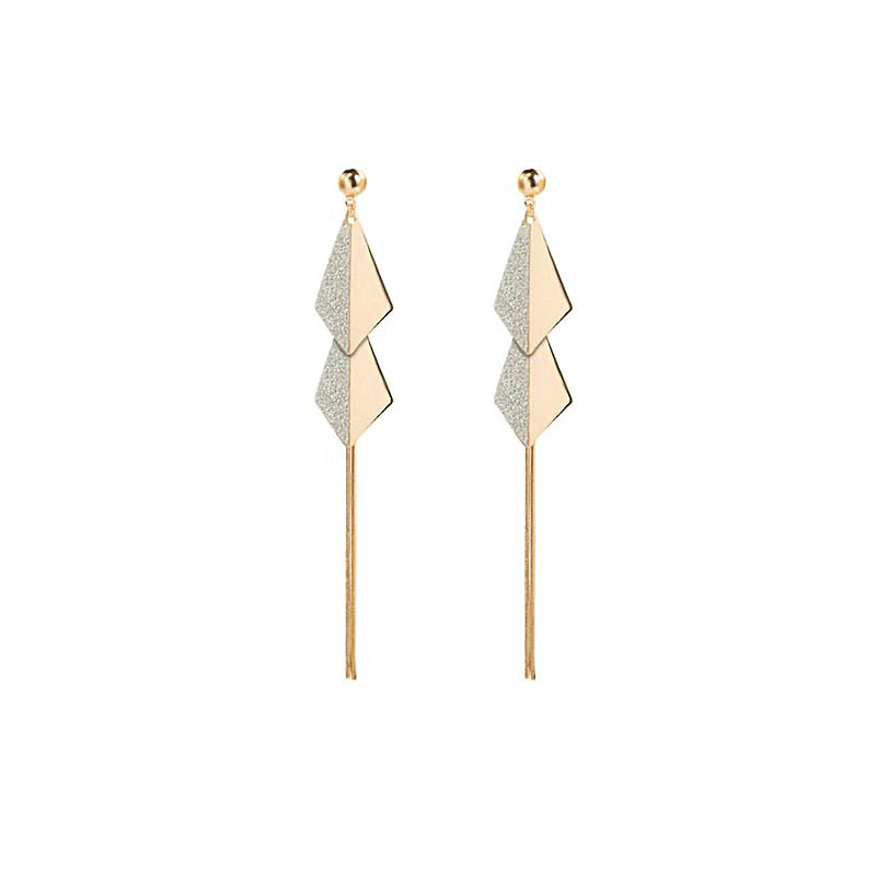 Pendientes colgantes bicolor