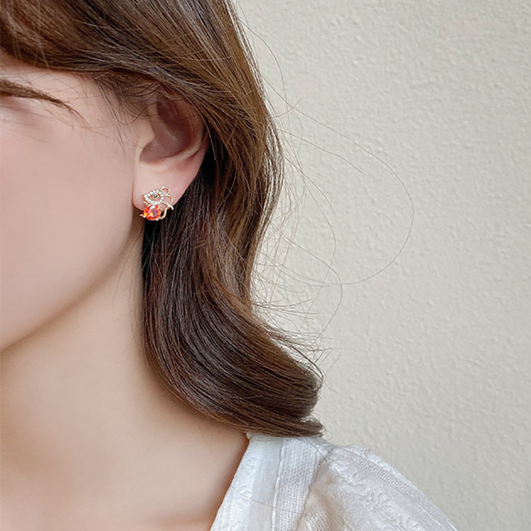 Juego de aretes en forma de ratoncitos