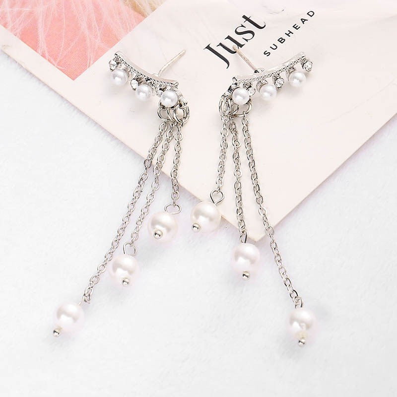 Juego de pendientes de perlas