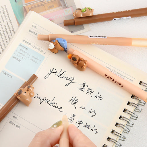 Bolígrafo con parche de capibara