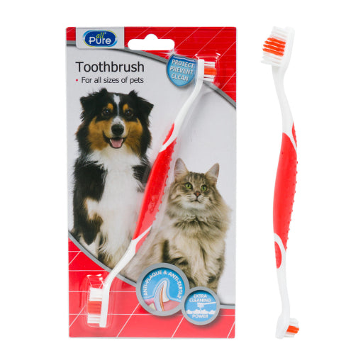 Cepillo De Dientes De Plástico Para Perros Y Gatos.