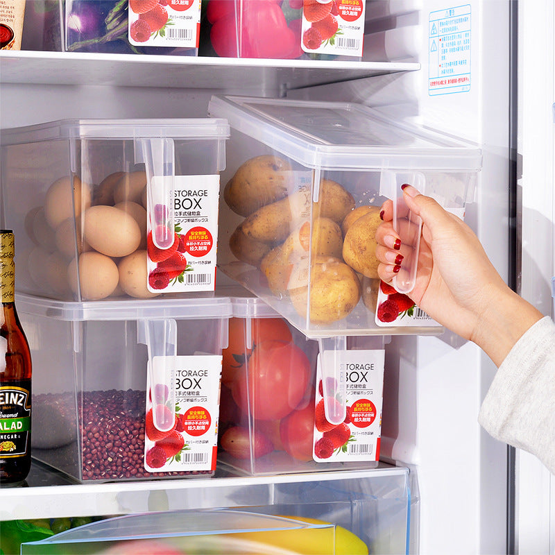 Nueces Grano de grano Sello de alimentos Caja de preservación de plástico Fruitator de refrigerador y caja de almacenamiento de vegetales Caja de almacenamiento grueso